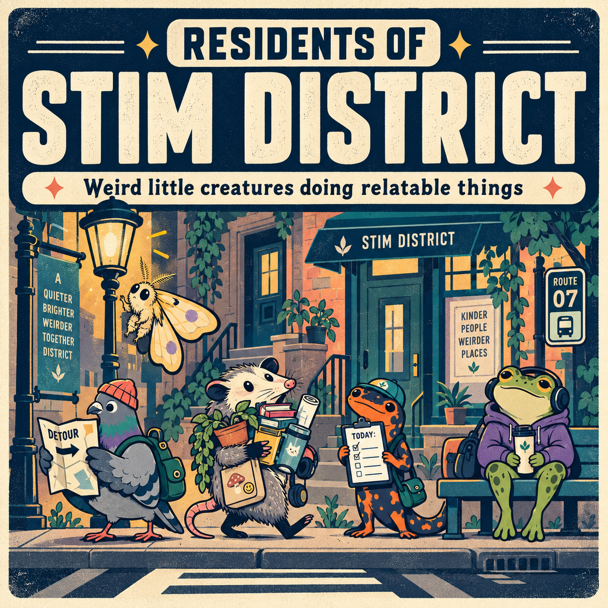 Residents of Stim District