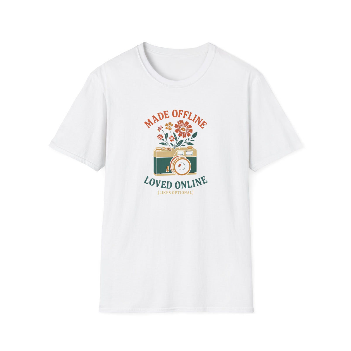 Camera with Flowers T-Shirt