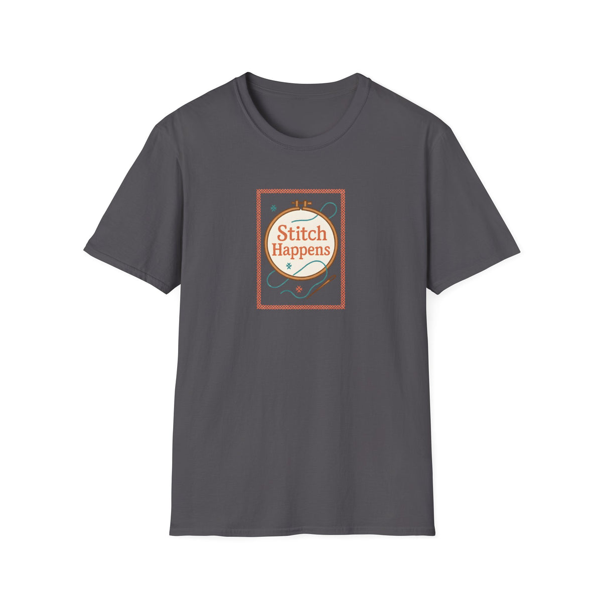 Stitch Happens Embroidery T-Shirt