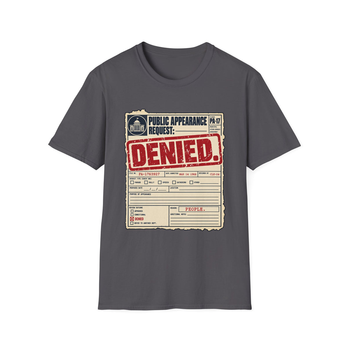 PUBLIC APPEARANCE REQUEST: DENIED