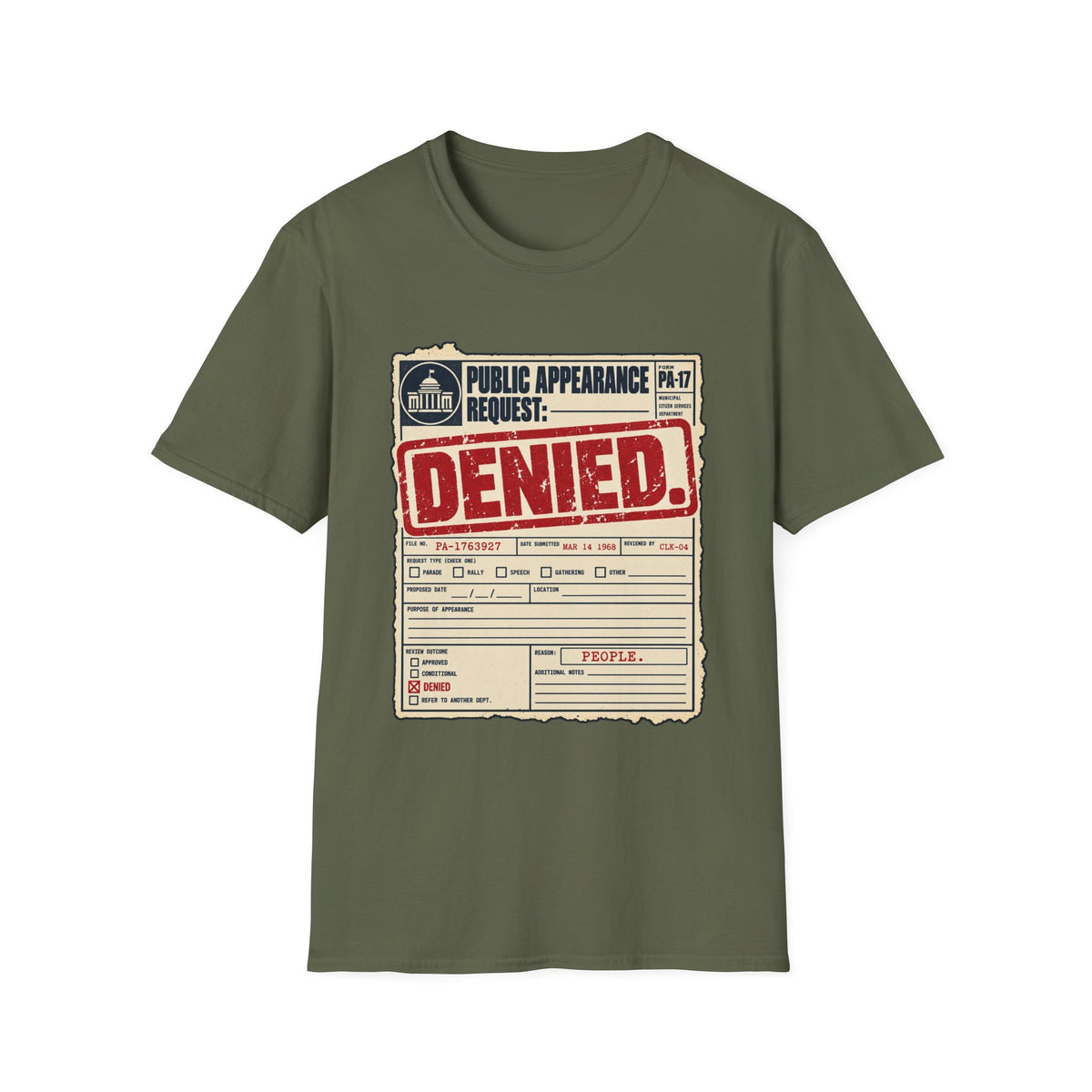 PUBLIC APPEARANCE REQUEST: DENIED